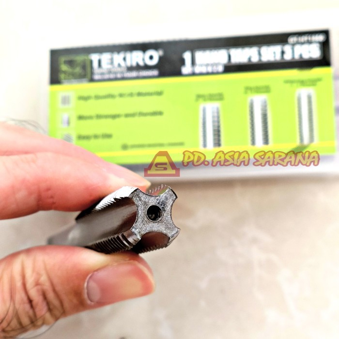 [PACK] Mata Hand Tap M16x2.0mm Set TEKIRO GT-HT1860 Handtap Alat M16 x 2