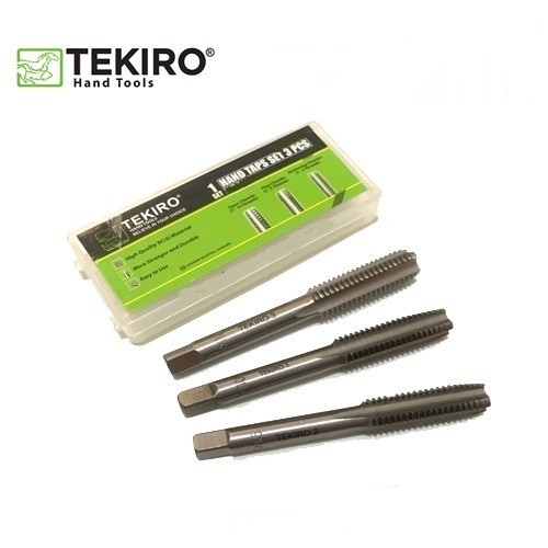 [PACK] Mata Hand Tap M12x1.75mm Set TEKIRO GT-HT1858 Handtap Alat M12 x 1.75