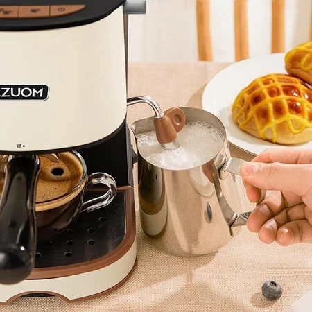 Mesin Kopi 20 Bar 1L Espresso Coffee Maker Frothing ZZUOM MX-CM6826T