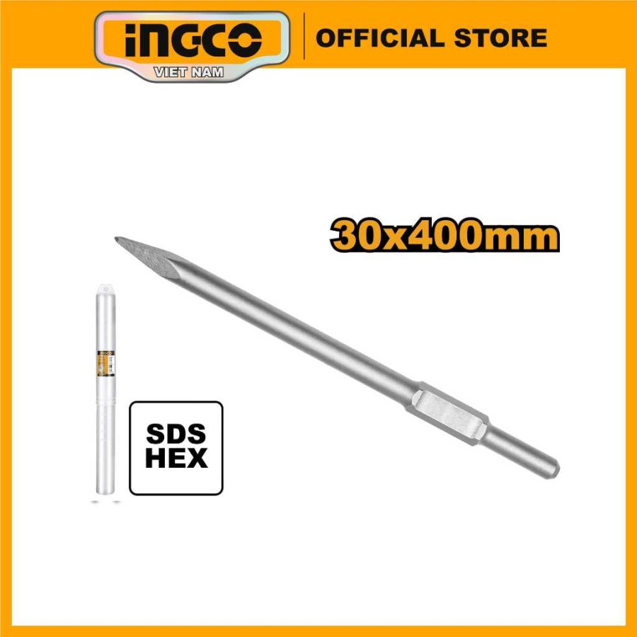 Mata Bobok Lancip SDS HEX 30x410mm INGCO DBC0314101 Jack Beton Point 30 PH65