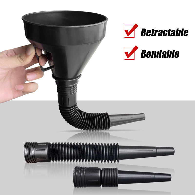 Nozzle Corong Air Minyak Bensin Oli Wide Funnel Selang Flexible CK8