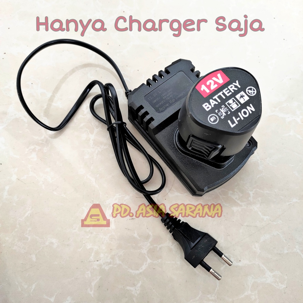 Fast Docking Charger Battery Cordless Drill JLD 12.6V Cas Baterai Bor