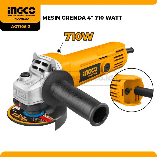 Carbon Brush Gerinda 4" INGCO AG7106-2-SP-32 Arang Mesin AA001C00030