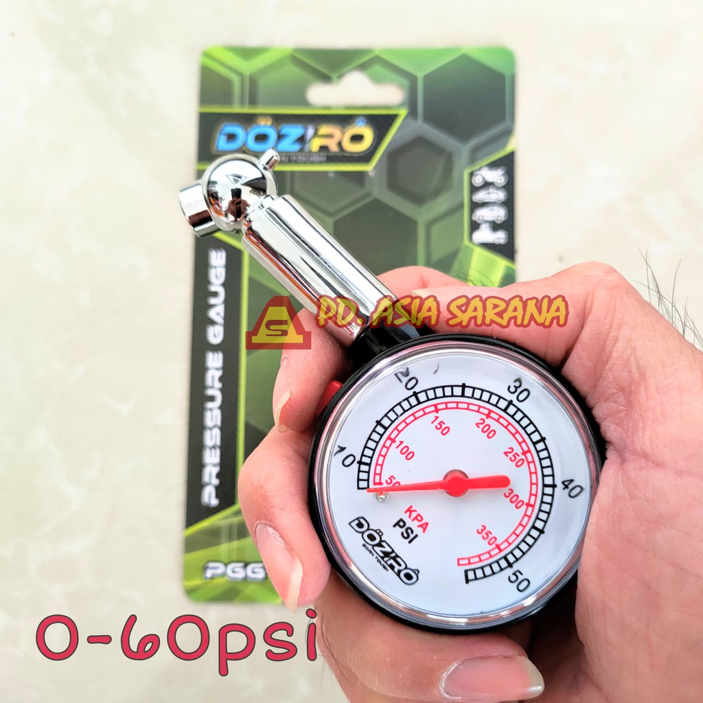 Alat Pengukur Tekanan Angin Ban 60 Psi Doziro / Tire Pressure Gauge