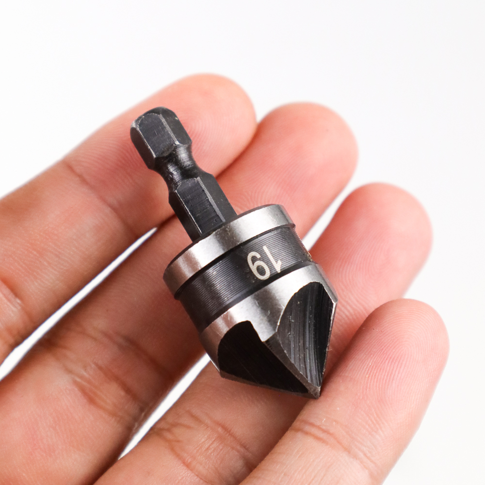 Countersink Drill Bit 12-16-19mm Mata Bor Steel 3pcs Set Multifungsi