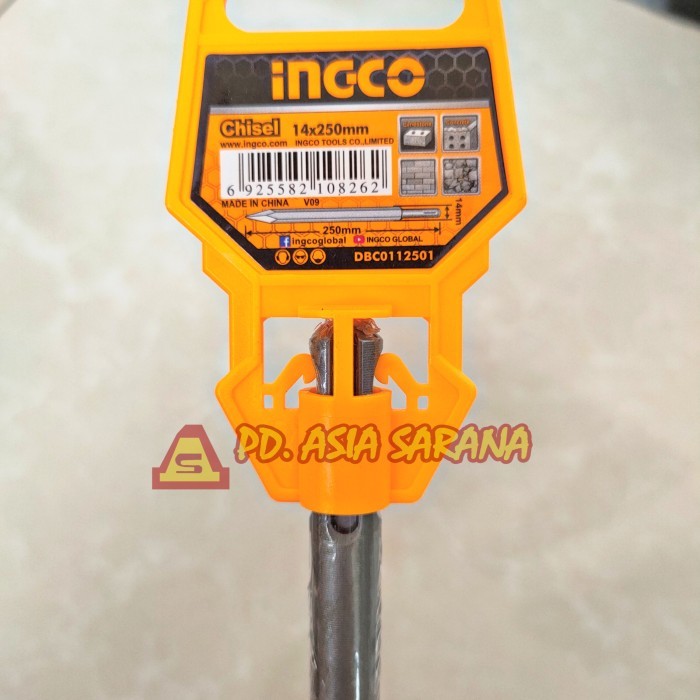 Mata Bor Lancip 14x250 SDS Plus Chisel INGCO DBC0112501 Bobok Beton