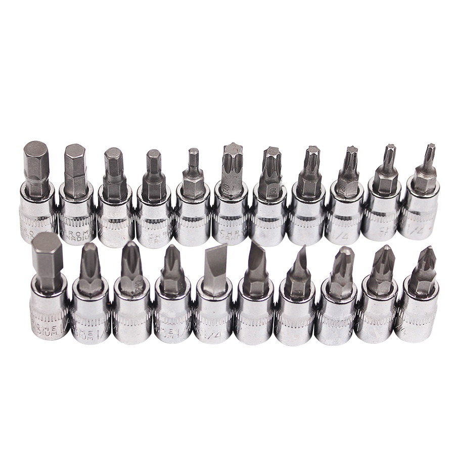 Kunci Socket Set 46pcs Lengkap 1/4" Inch Sok Tool KIt Motor Mobil D022