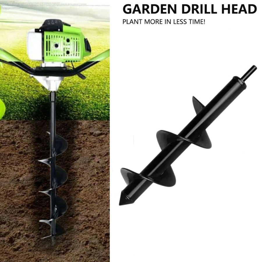 [30x8cm] Mata Bor Gali Tanah Biopori Auger Earth Baja Spiral Head FG08