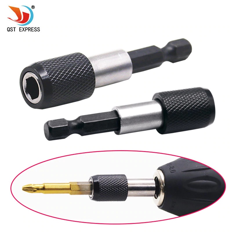 Adaptor Mata Obeng 60mm Chuck Extension Screwdriver Hex Bit Rod 1/4"