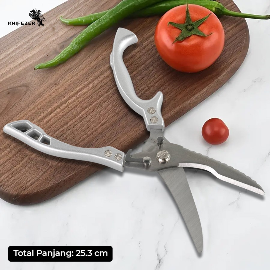 Gunting Tulang Stainless Steel Dapur Bone Daging Kitchen Meat Scissors K316