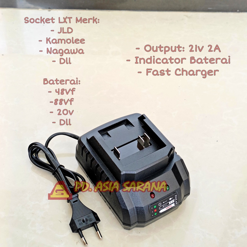 Docking Fast Charger 48Vf 88Vf Cordless Wrench JLD LXT Baterai Cas 2A