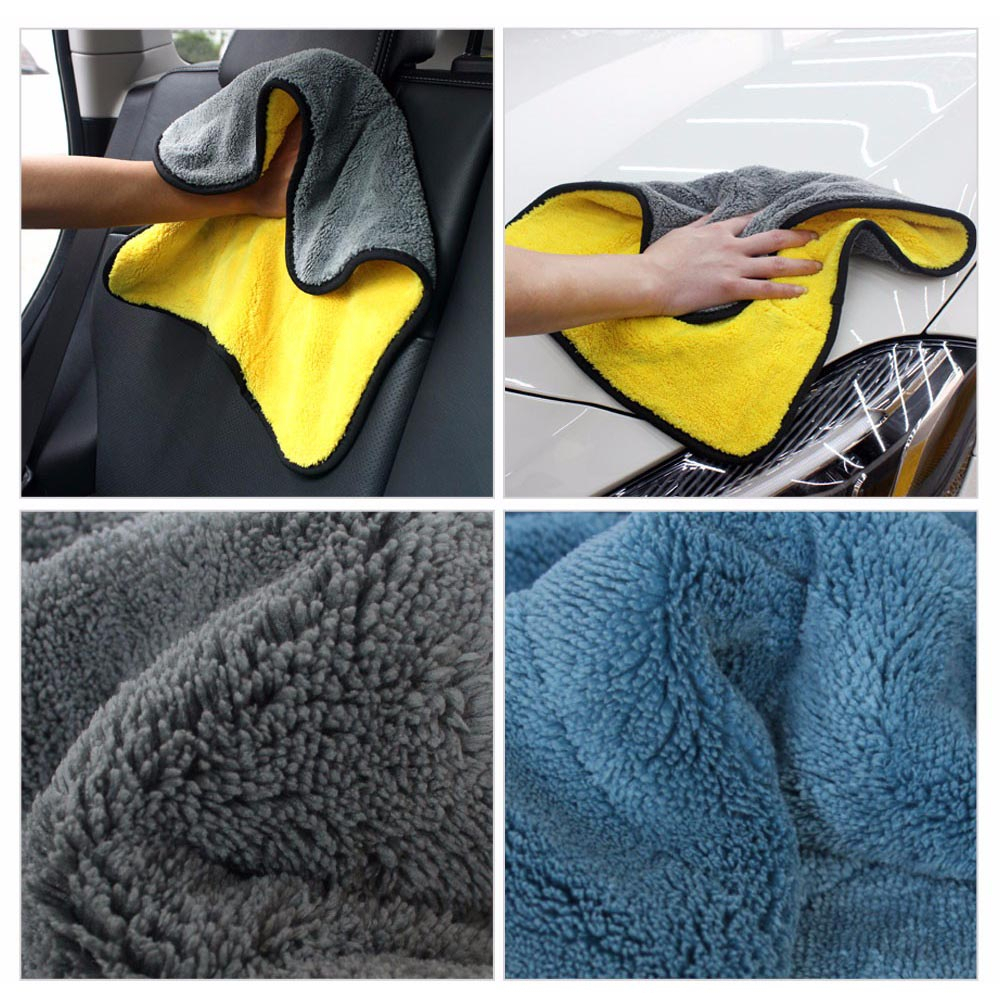 Kain Lap Microfiber 45x38cm 800gsm Halus Mobil Motor Mikrofiber TFH-OM