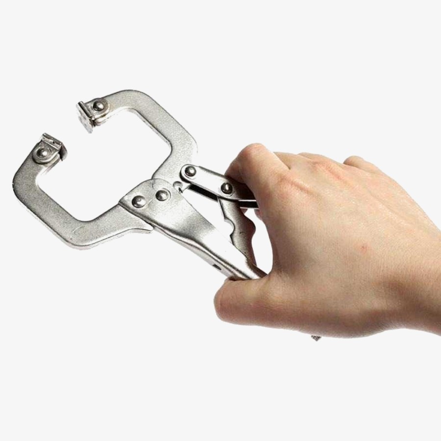 C Clamp Locking Plier 5" Inch Tang Buaya Catok Jepit Swivel Pad A161