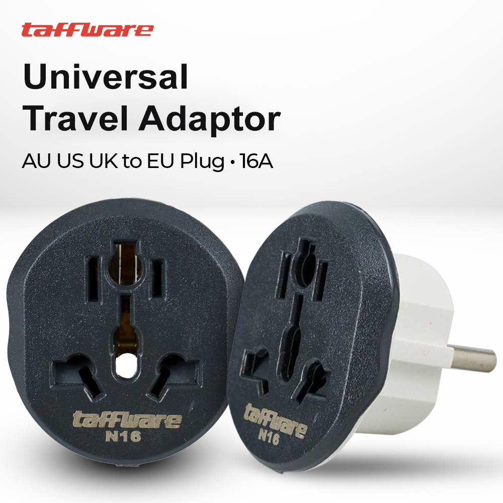Steker Universal Travel Adapter Colokan AU US UK To EU Adaptor TFW-N16