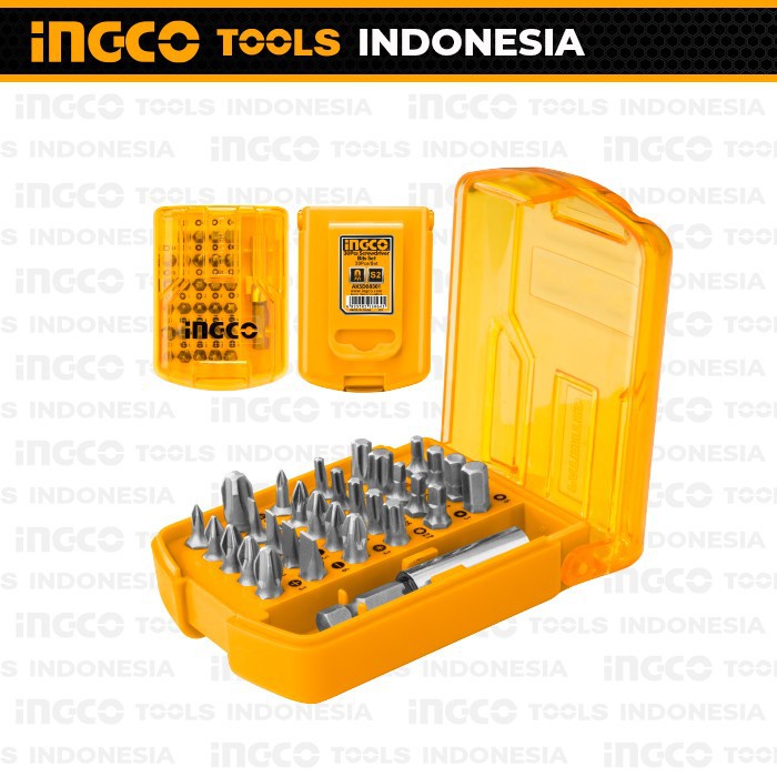 Screwdriver Bit 30pcs Set INGCO AKSD08301 Mata Bor Obeng +- Bintang