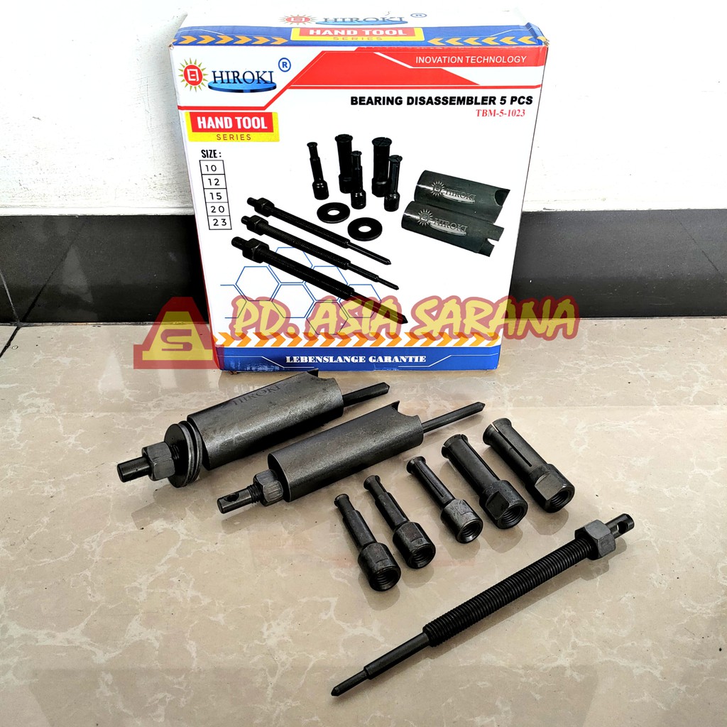 Treker Bearing Puller Set 5pcs Disassembler 10-23mm Hiroki
