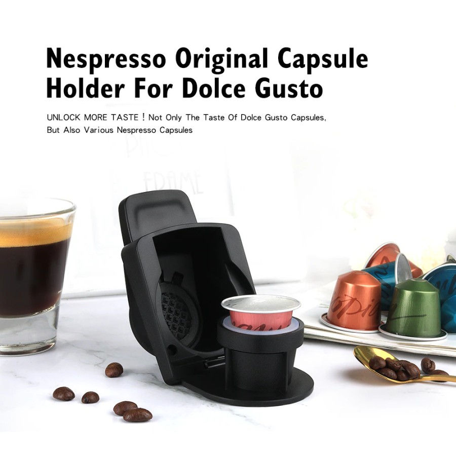 Adaptor Kapsul Kopi Bubuk Reusable Mesin Dolce Gusto Nespresso Coffee Adapter EQH