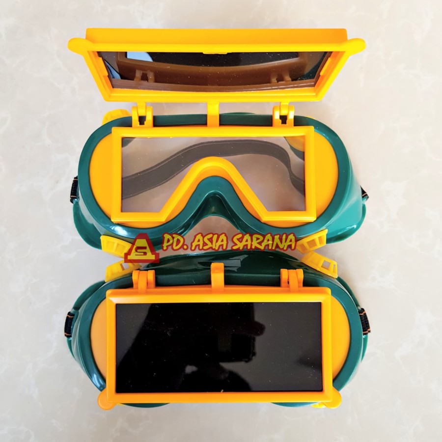 2in1 Kacamata Las Buka Tutup / Welding Glasses / Safety Glasses