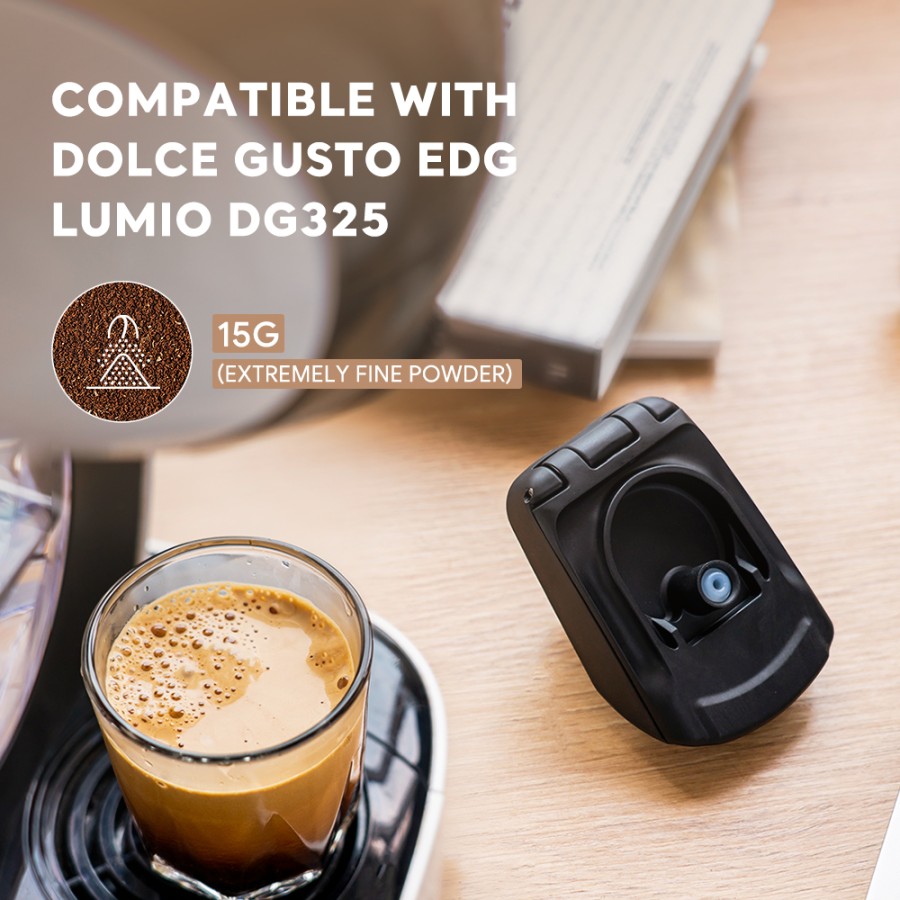 Adaptor Kapsul Kopi Bubuk Reusable Untuk Mesin Dolce Gusto Lumio Adapter PA66