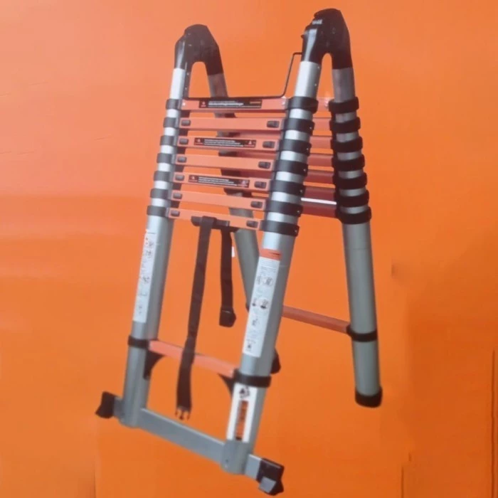 [3.6+3.6m] Tangga Teleskopik 7.2 Meter Double BLACKFOOT Ladder Lipat