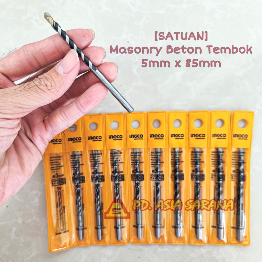 [SATUAN] Mata Bor Beton Tembok 5 x 85mm INGCO DBM111051 Masonry Drill