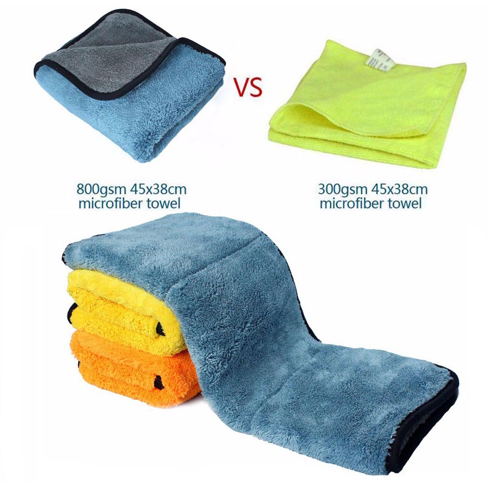 Kain Lap Microfiber 45x38cm 800gsm Halus Mobil Motor Mikrofiber TFH-OM