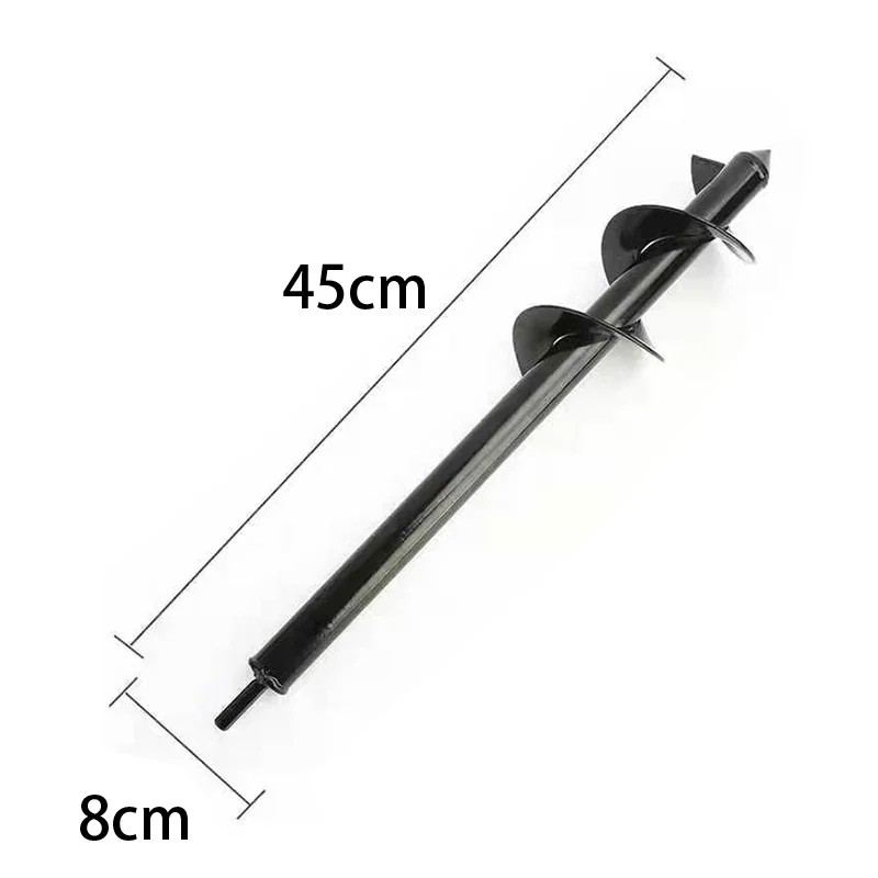 [45x8cm] Mata Bor Gali Tanah Biopori Auger Earth Baja Spiral Head FG08