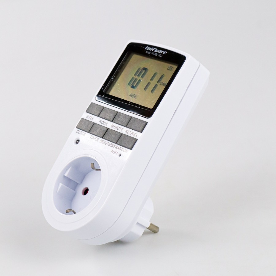 Stop Kontak Timer 10 Program Waktu Programmable Switch 230V 16A Colokan KWE-TM02-EU