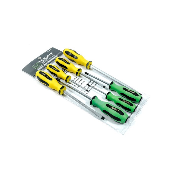 Obeng Ketok 7pcs Set Tembus TEKIRO SD-TG0956 TPR Go Thru Screwdriver