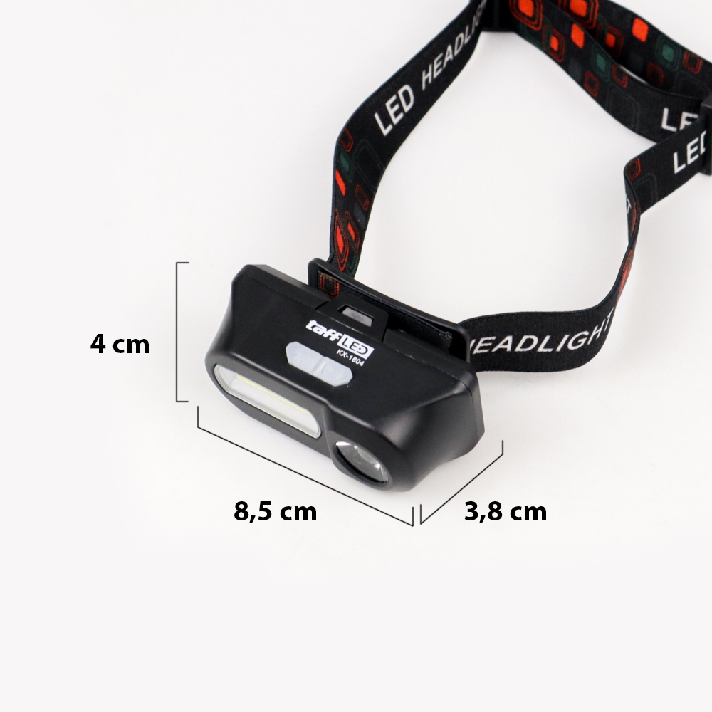 Headlamp LED 3 Modes Senter Lampu Kepala Baterai Flash Light KX-1804