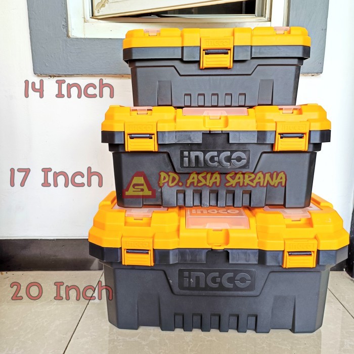 Toolbox Plastik 14-17-20" Inch Set INGCO PBXK0301 Kotak Alat Perkakas