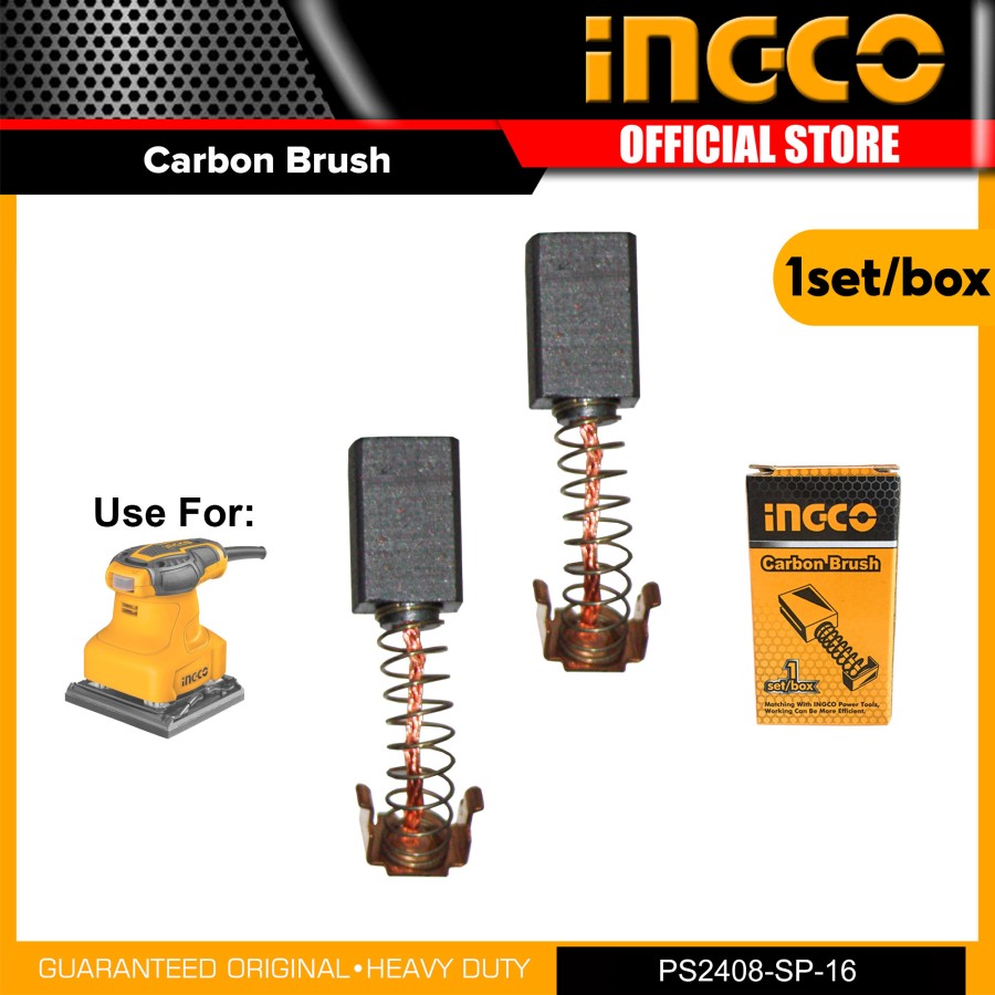 Carbon Brush Palm Sander INGCO PS2408-SP-16 Arang Amplas AA010C00053