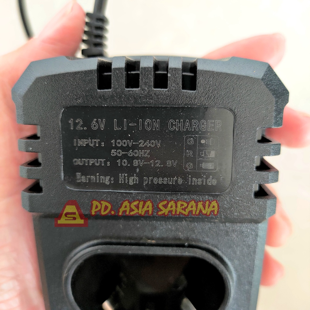 Fast Docking Charger Battery Cordless Drill JLD 12.6V Cas Baterai Bor