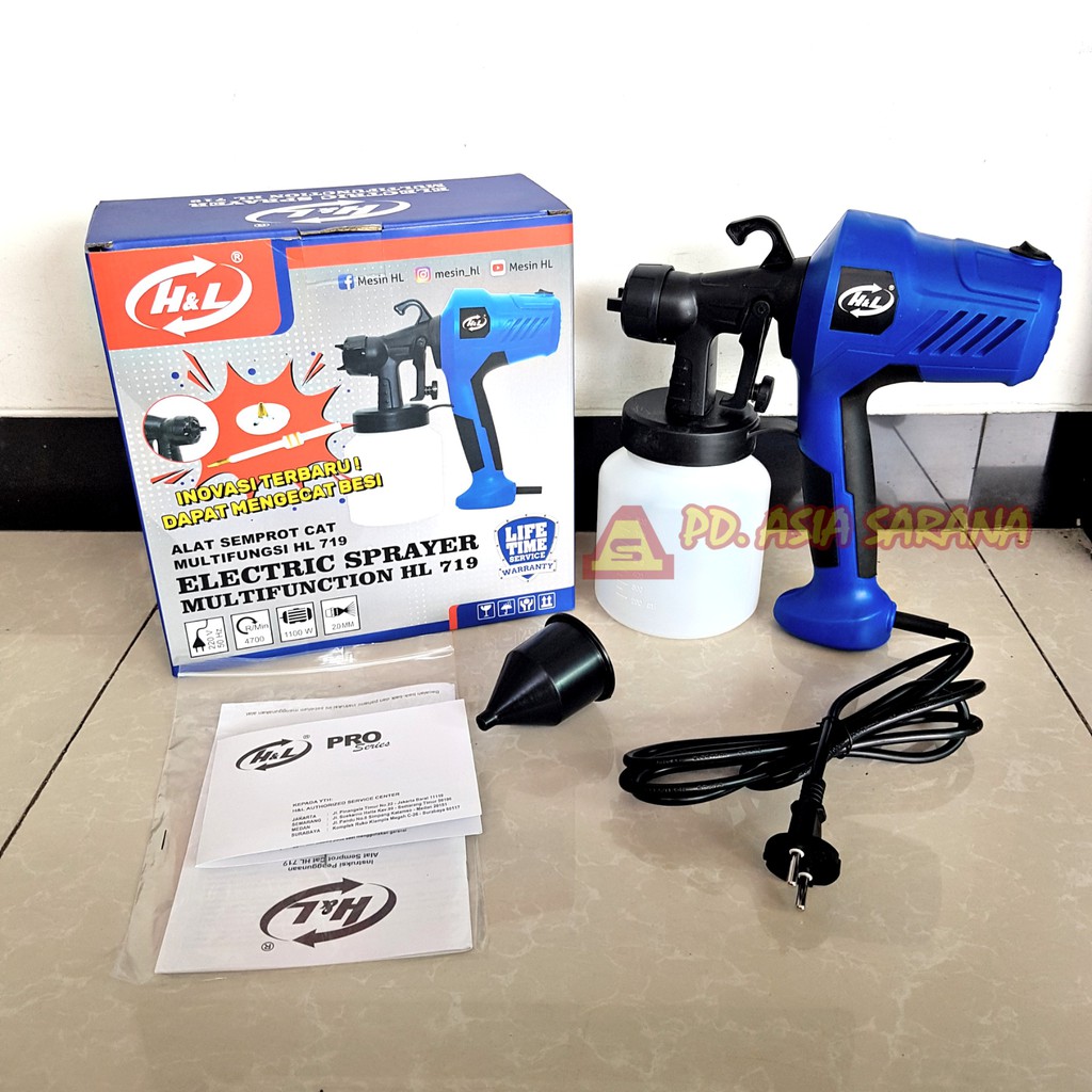 Electric Spray Gun Cat BESI TEMBOK H&L HL719 / Mesin Semprot Elektrik