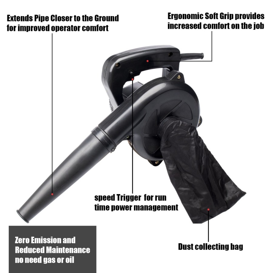 Portable Hand Blower Tangan JLD J0023 Mesin Hisap Tiup Debu Dry Groom 1149
