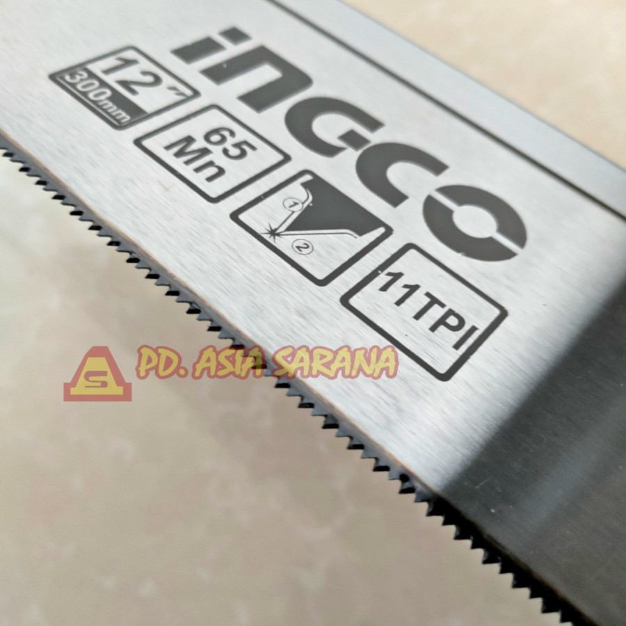 Backsaw 12" Inch INGCO HMBSB3008 Back Saw Gergaji Kayu Sudut Pigura