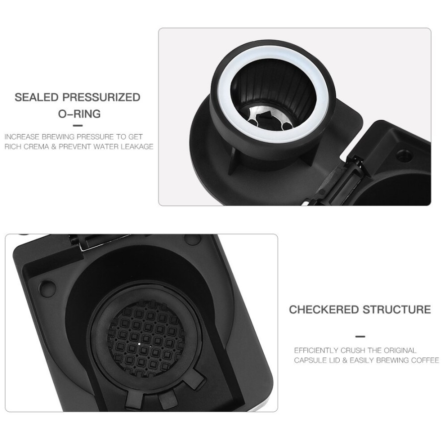 Adaptor Kapsul Kopi Bubuk Reusable Mesin Dolce Gusto Nespresso Coffee Adapter EQH