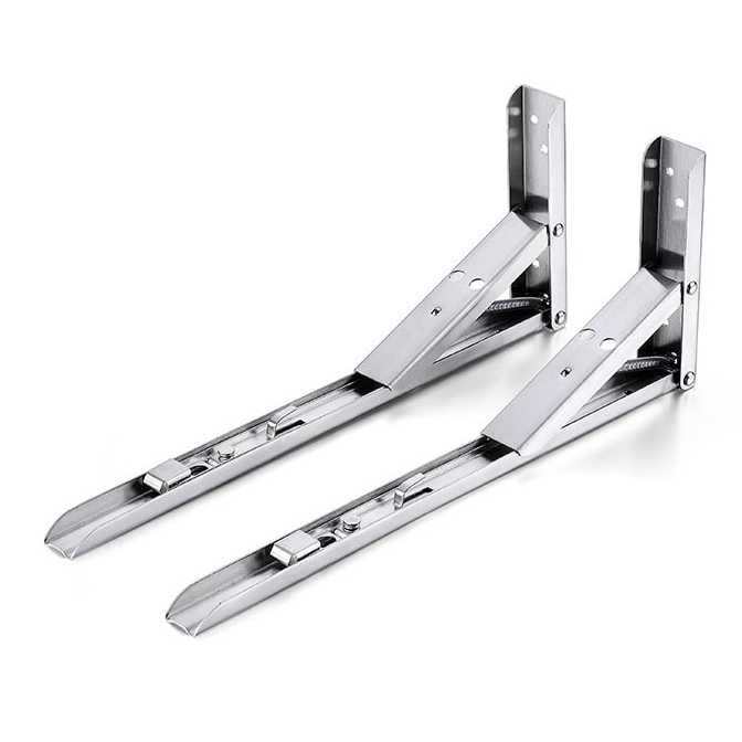 Bracket Engsel Siku 8" Inch 65kg Meja Lipat Folding Stainless JM004