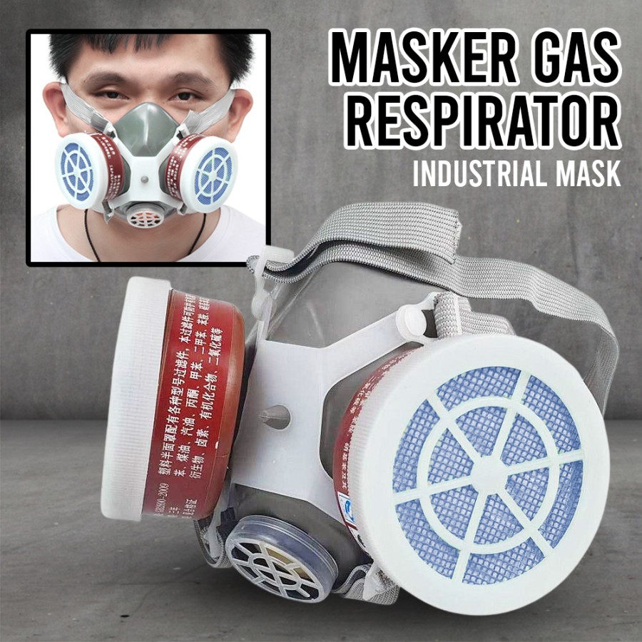Masker Gas Respirator Anti Dust Lab Kimia N8305 Safety Mask Industrial