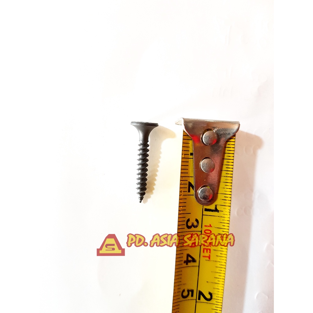 [DUS] Skrup Gypsum 6x1" Inch PROFIT Hitam Drywall Screw Sekrup 2.5cm