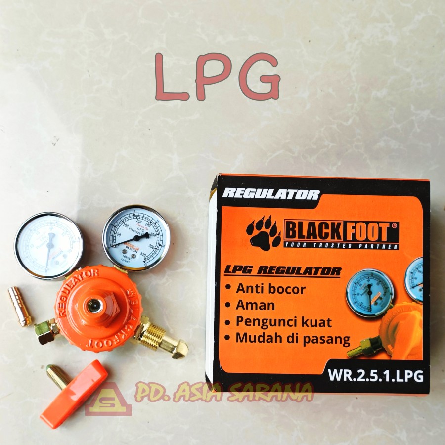Regulator LPG Las Propane BLACKFOOT Welding Tabung Gas WR.2.5.1.LPG