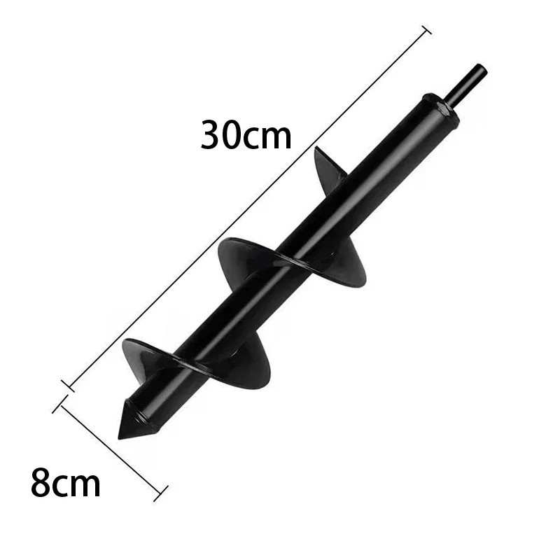 [30x8cm] Mata Bor Gali Tanah Biopori Auger Earth Baja Spiral Head FG08