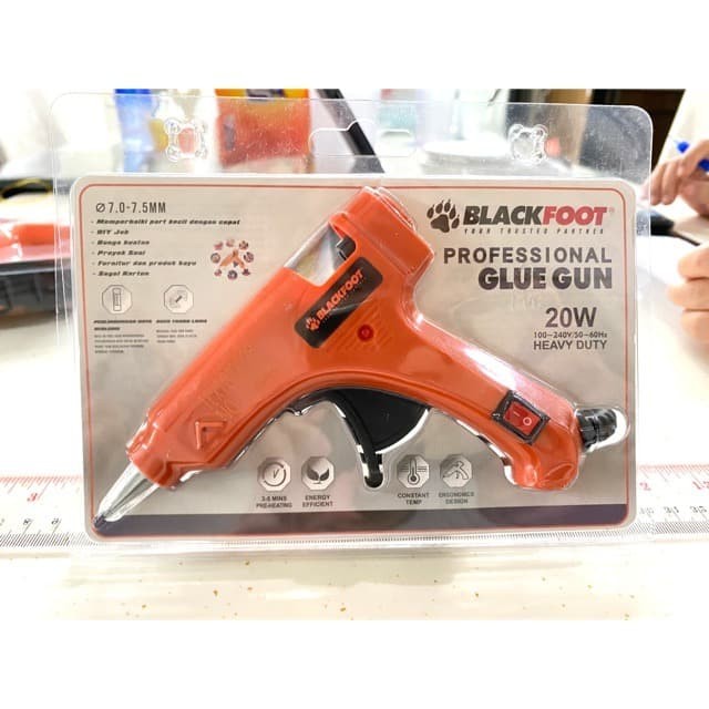 Mesin Lem Tembak Bakar 20w Blackfoot / Glue Gun Kecil 20 Watt