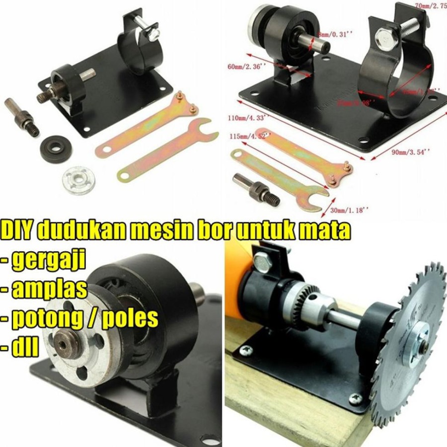 Dudukan Converter Bor Jadi Gerinda / Drill Stand Adaptor Circular Saw