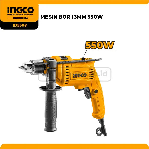 Carbon Brush Impact Drill ID5508-SP-21 INGCO Arang Mesin Bor 13mm Spul