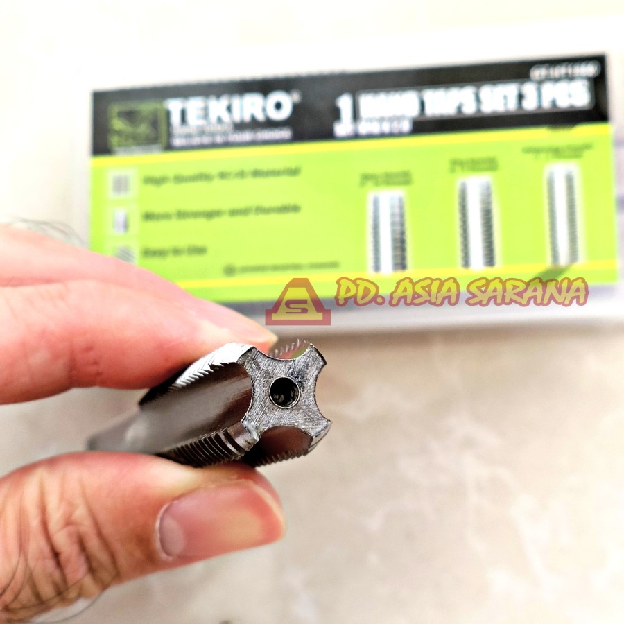 [PACK] Mata Hand Tap M16x2.0mm Set 3pcs TEKIRO Handtap Alat M16 x 2