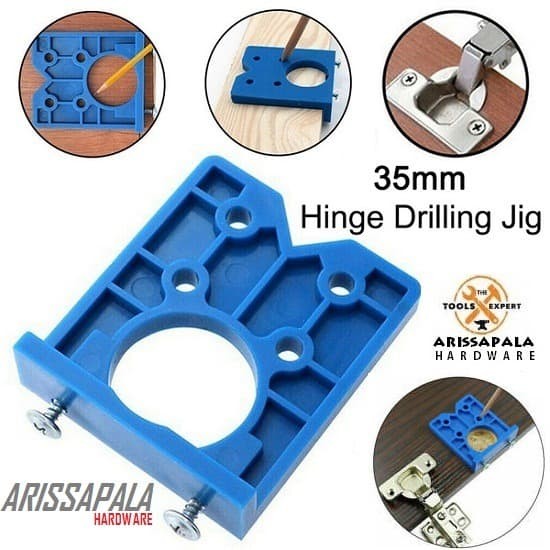 Alat Bantu Titik Bor Engsel Sendok 35mm Hinge Hole Drill Jig Mal CDB