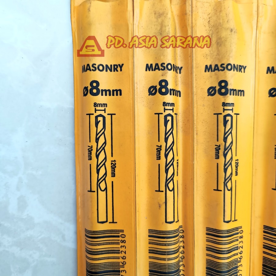 [PACK] Mata Bor Beton Tembok 8 x 120mm INGCO DBM111081 Masonry Drill