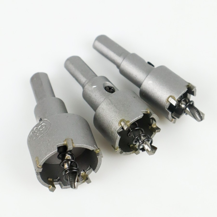 Hole Saw TCT Besi (20-25-30 mm) Set 3pcs Mata Bor Holesaw Pelubang EPC
