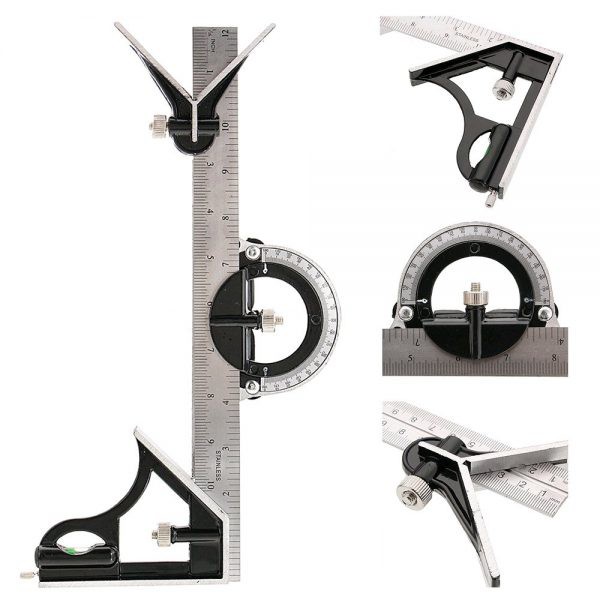 Siku 3 in 1 Waterpass Busur 12" Inch 30cm Penggaris Multi Kombinasi 99